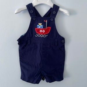 3 for $25 item: Beebay boys nautical overalls 3-6M